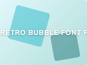 Retro Bubble Font for Synthwave Album Covers